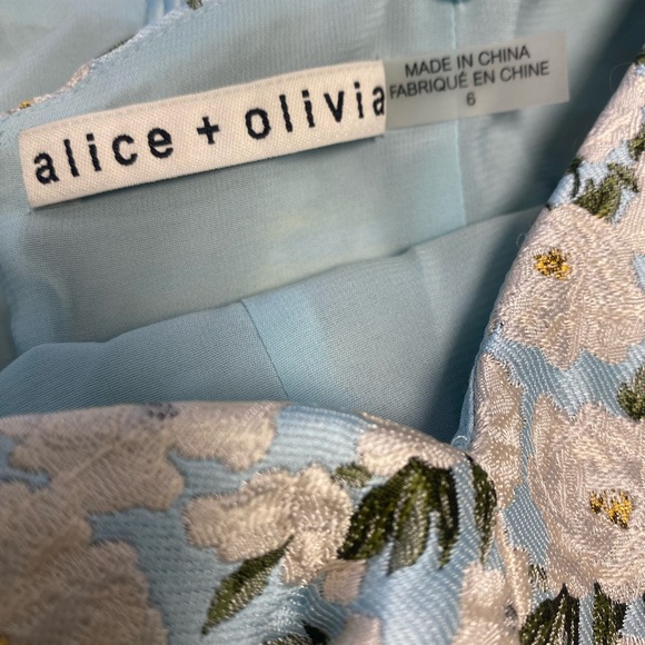 Alice + Olivia Tayla floral mini dress, size 6 - Picture 3 of 5